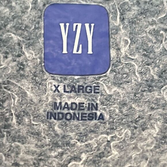 YZY Gap Collab Sweatshirt Tee Blue Oversized Men's Size XL Yeezy Streetwear New - Picture 7 of 8